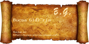 Bucsa Glória névjegykártya